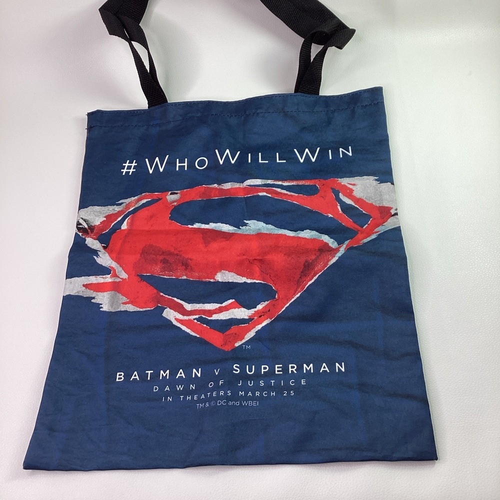 RARE Batman v Superman Bag Reusable Tote Nylon Canvas Movie Limited Edition